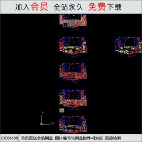 华润新鸿基杭州钱江新城会所施工图（带足浴）CAD