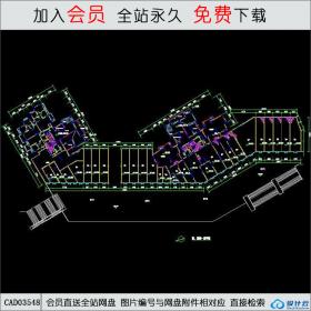 CAD03548现代高层5-8号楼住宅 CAD