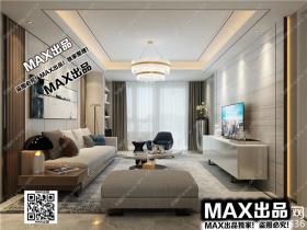 现代客厅3Dmax模型 (110)