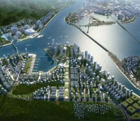 [广东]知名大型商务区规划设计方案文本（双语文本 知名...