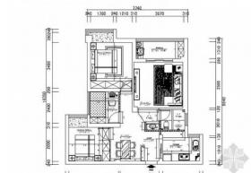 [武汉]88平花园洋房欧式风格三居室装修施工图（含效果）