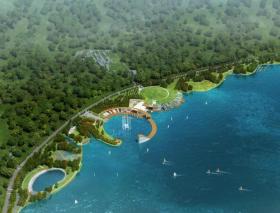 [浙江]东钱湖景区南岸线项目水上花园、阳光水岸概念方案...