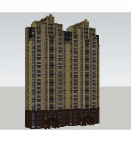 ART-deco 新古典建筑模型
