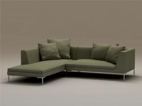 单个现代简约沙发3Dmax模型 (4)