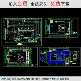 某商业会所平面施工图CAD