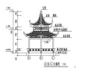 六角亭施工图