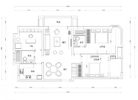 [江苏]徐州盛世孔雀城A户型样板房CAD施工图