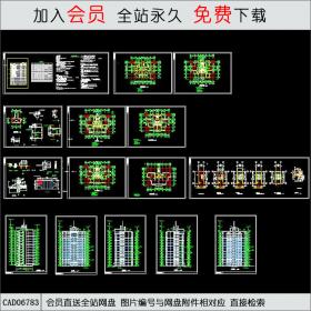 CAD06783实力豪华公寓施工图CAD