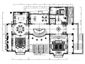 [广东]全套别墅样板房设计CAD施工图（含效果图）