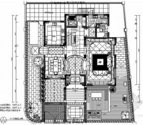 [江苏]豪华花园式欧式风格三层别墅室内装修设计施工图（...