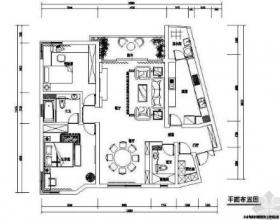 两居室简欧式家装设计图