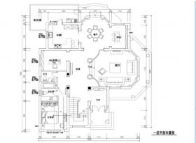 300平独栋欧式风格别墅室内设计施工图