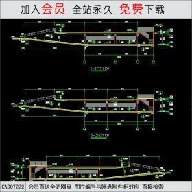 地下车库剖面图CAD