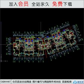 CAD04467 多层住宅标准层平面CAD