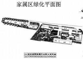 热力公司家属区绿化图平面