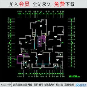 CAD03554长嘉汇高层住宅6号楼 CAD