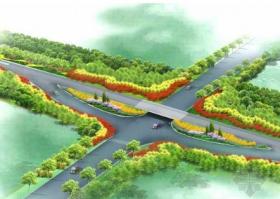 [山东]河流堤顶路绿化工程细化设计方案