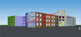 NO0134918班小学学生课程设计su模型+3dmax+cad总图平立剖