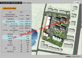 NO01194小型生活区居住区规划方案小区cad总图设计填色总平...