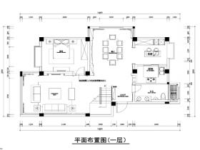260平新古典风格联体别墅装修施工图+效果图