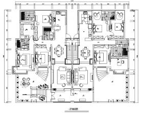 [江苏]现代简约500平米别墅设计施工图（附效果图）