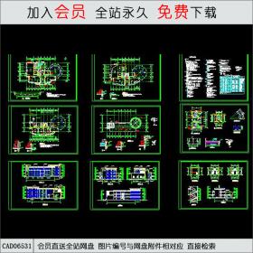 上海会所全套施工图CAD