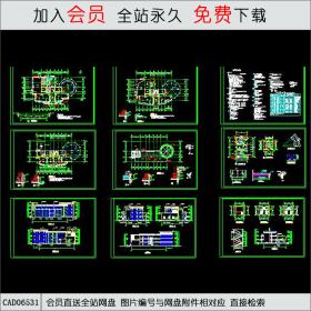 上海会所全套施工图CAD