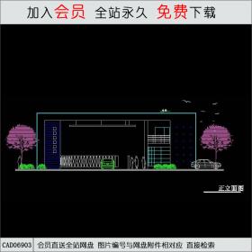 现代风格大门6CAD