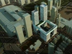 [深圳]现代风格玻璃幕墙超高城市综合体设计方案文本
