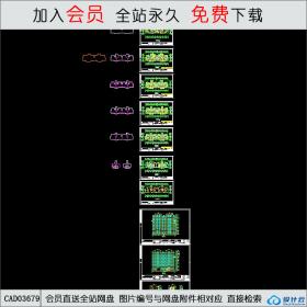 CAD03679小高层住宅CAD