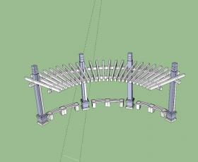 花廊架SU模型 (20)