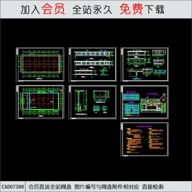 餐厅设计建筑图CAD