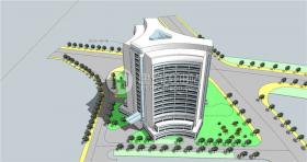 JZ168酒店方案项目设计酒店su模型+cad图纸 高层酒店