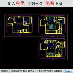 某洗浴中心平面布置图CAD