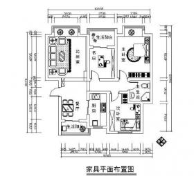 某三室二厅装修施工图