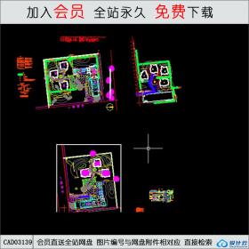 多个社区平面内部环境设计CAD