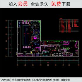 某洗浴中心平面布置图CAD