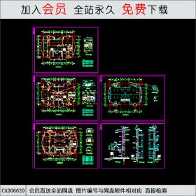 小区会所平面布置图CAD