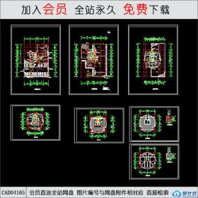 CAD04165 高层住宅楼施工平面图CAD