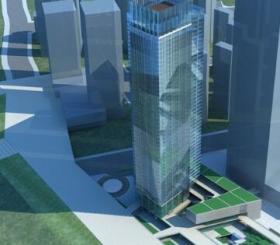 [福建]某超高层写字楼建筑设计方案文本（含CAD）