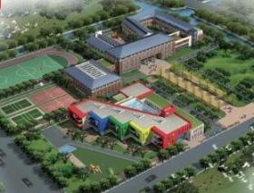 [上海]坡屋顶折线型三层小学幼儿园建筑设计方案文本