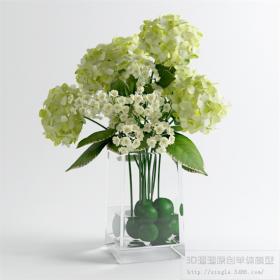 桌面花卉3Dmax模型 (18)