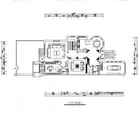 [河北]新古典别墅设计CAD施工图（含效果图）