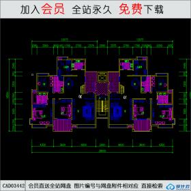 CAD03442户型CAD