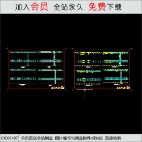 某聚酯厂室内综合管架图 CAD