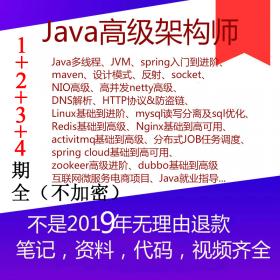 T1377 蚂蚁Java高级全栈架构师2019视频教程zookeeper/Spring boot clou
