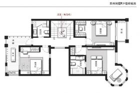 江苏别墅F户型样板房(现代中式)室内设计实景图（含23张...