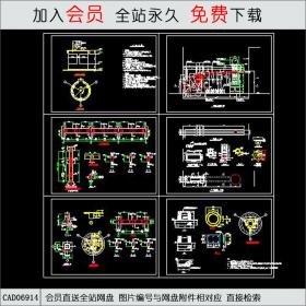 江畔明珠小区大门CAD