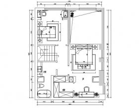 [内蒙古]加州风样板间设计施工图（附效果图）