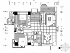 [厦门]广场住宅三居室装修方案